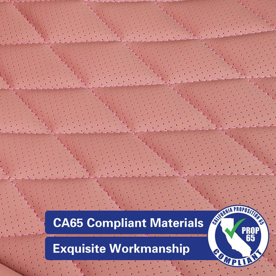 EKR Rav4 seat covers - custom fit faux leather in pink for 2019-2025 models