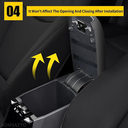 AOMSAZTO console covers - Carbon fiber armrest covers for 2014-2019 Toyota Corolla