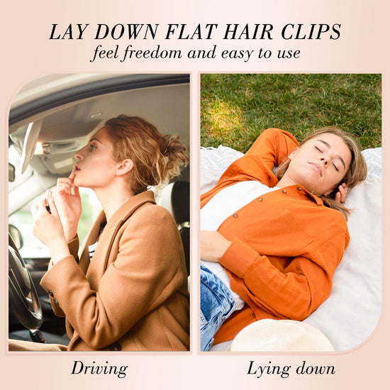 obeoby hair clips — flat claw clips for thin hair in 2 styles