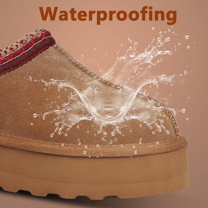 Inpaksa slippers — Platform mini boots with fleece lining and anti-slip sole