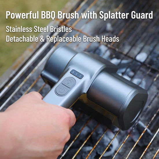 Electric Grill Brush for Outdoor Grill, High Torque Grill Rescue Brush with 4000mAh Cordless BBQ Grill Cleaner 3 Speed Automatic Barbecue Grate Cleaner Tool