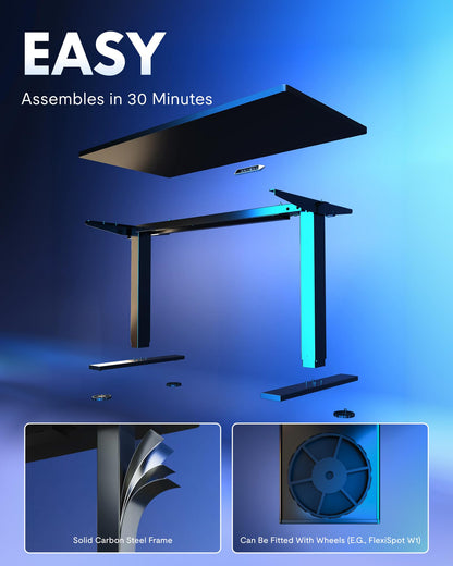 FLEXISPOT EN1 desk — Electric adjustable with 4 memory presets and 176 lbs capacity