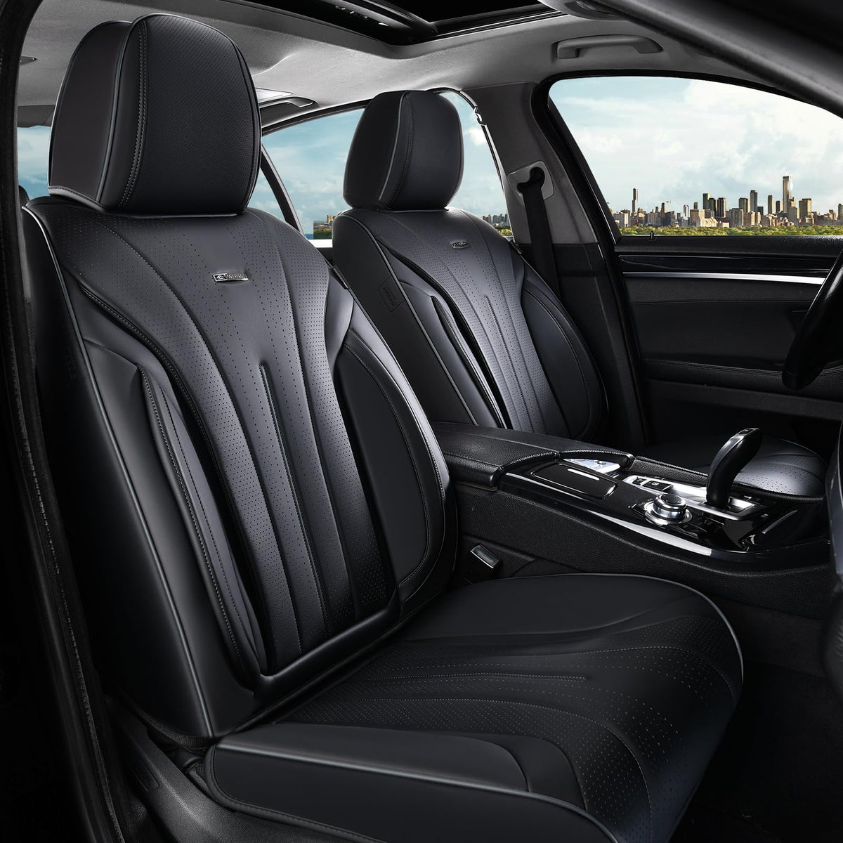 Coverado car seat cover — breathable nappa leather and waterproof design