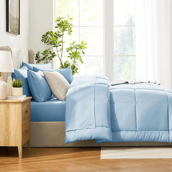 Bedding set — 7 pieces with all season quilted comforter by CozyLux