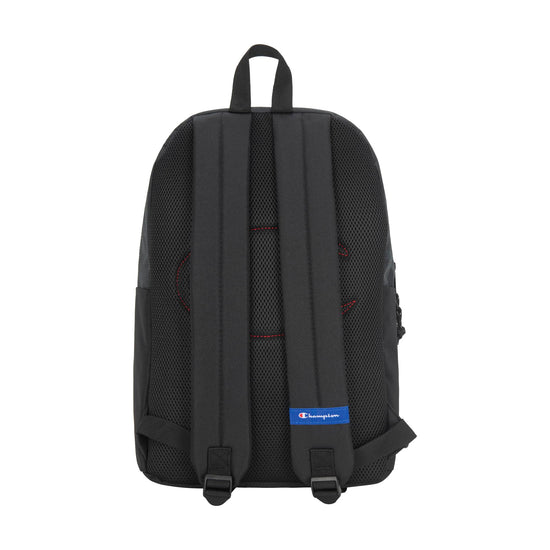 Champion backpack — Padded adjustable straps and water bottle pocket