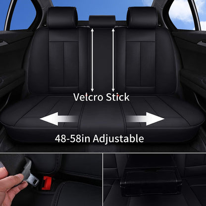 Coverado seat covers - waterproof nappa leather car seat protector for sedans and SUVs