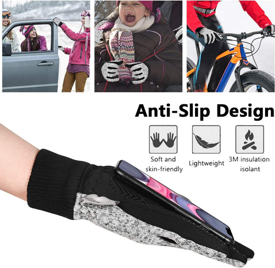 MOREOK sport activity glove - 10°F 3M Thinsulate warm touch screen design for winter use