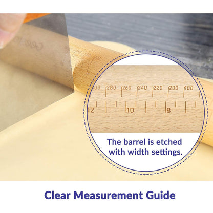 Geesta rolling pin - versatile baking toolGeesta rolling pin - durable and easy to use