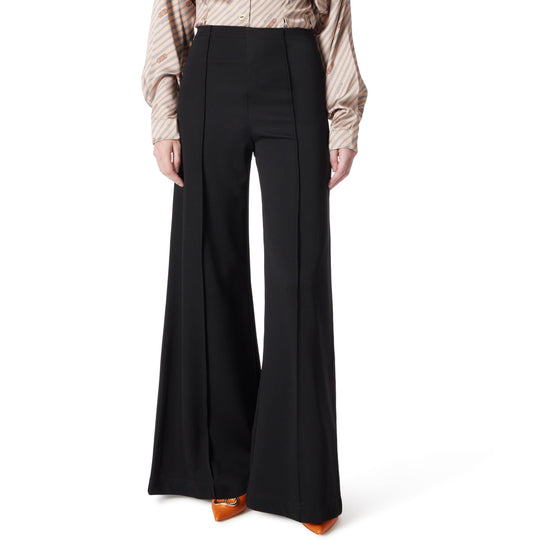 DEE OCLEPPO Women's high rise pull on pin tuck pants