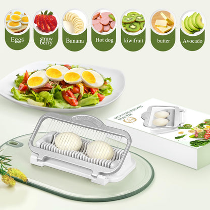 Food slicer — Heavy duty aluminium and stainless steel design with dishwasher safe features.