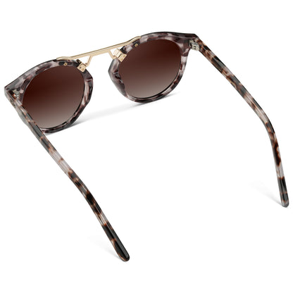 WearMe Pro sunglasses — women's polarized round retro double-bridge design