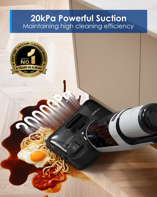 Tineco ifloor wet dry vacuum cleaner — powerful suction and long runtime