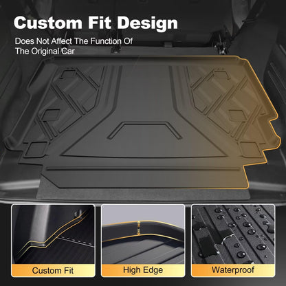 Upgraded vehicle mat — All weather cargo liner for 2018-2026 Jeep Wrangler JL 4X4 without OEM subwoofer