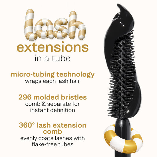 tarte tartelette XL mascara — lash extensions in a tube with peptide