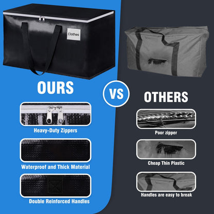 BlissTotes storage bags — heavy duty with zippers and sturdy handles