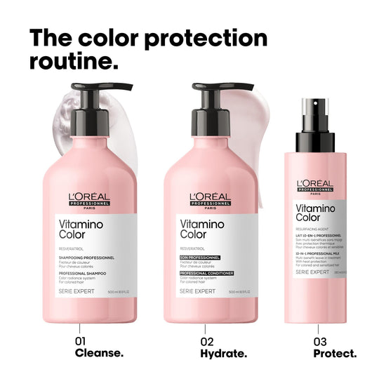 L'Oreal Professionnel Paris Vitamino Color Shampoo — protects and preserves color