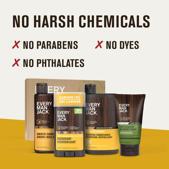 Every Man Jack men's bath and body gift set — clean ingredients for his routineEvery Man Jack men's bath and body gift set — clean ingredients for his routine