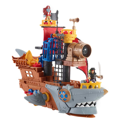 Fisher-Price Imaginext pirate ship playset with shark bite feature