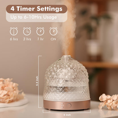 Aroma diffuser — glass reservoir design
