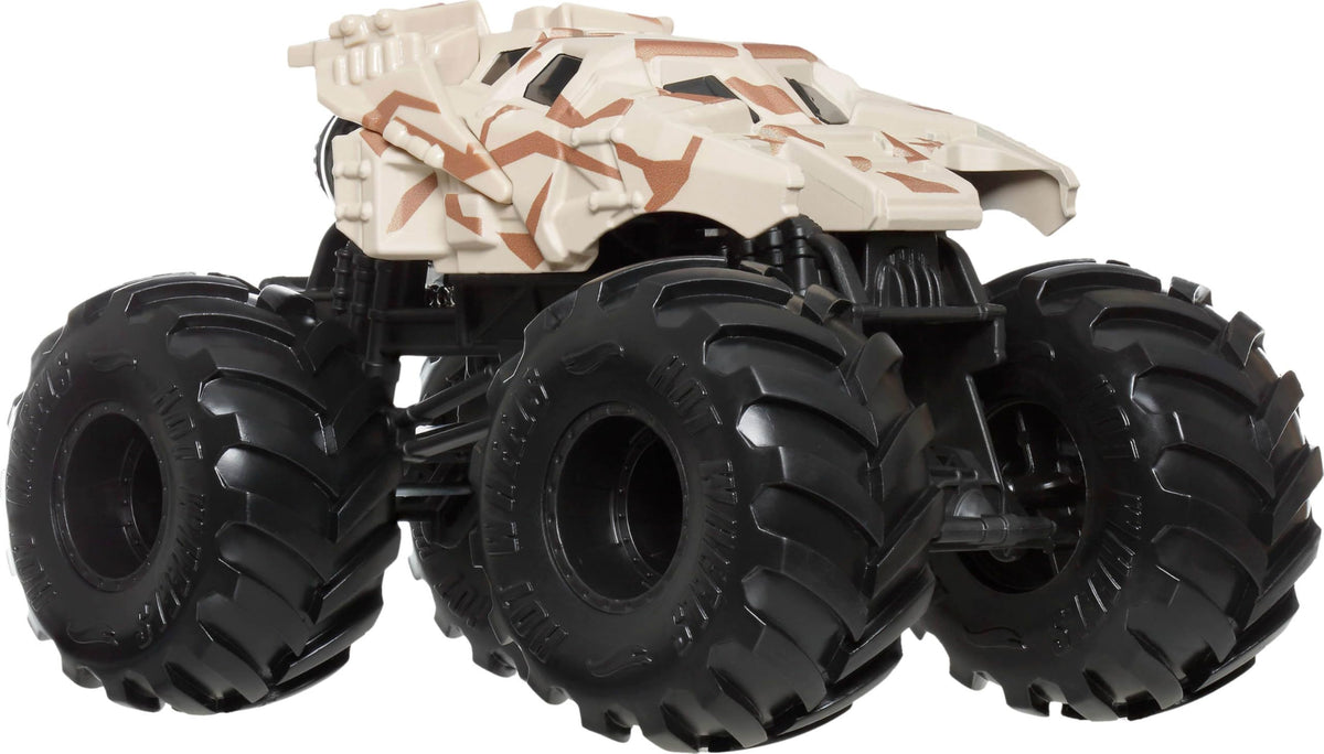 Hot Wheels monster trucks — oversized vehicles with big wheels and monster designs
