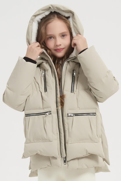Orolay children hooded down coat - Quilted puffer jacket for winter wear
