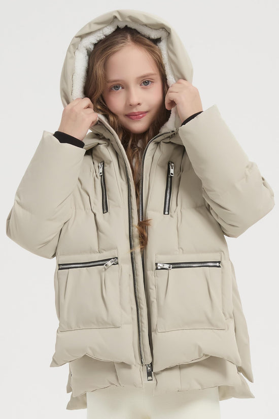 Orolay children hooded down coat - Quilted puffer jacket for winter wear
