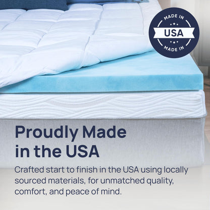 Mattress cover — Gel swirl memory foam design by Sure2Sleep