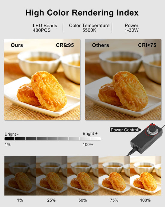 Camera stage lighting modifier — PULUZ portable photo studio with dimmable LEDs and backdrops 16x16 inch