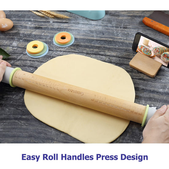 Geesta rolling pin - versatile baking toolGeesta rolling pin - durable and easy to use