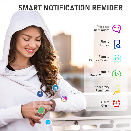Fitness Tracker for Women Men with Heart Rate/Blood Pressure/Calories/Pedometer, Activity Tracker with 1.1"" AMOLED Screen, Waterproof Step Tracker for Android iPhones