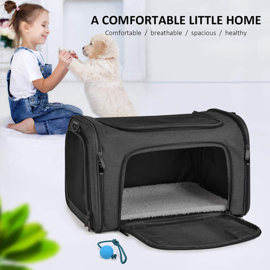 Henkelion animal carrier — TSA airline approved, soft sided design, collapsible