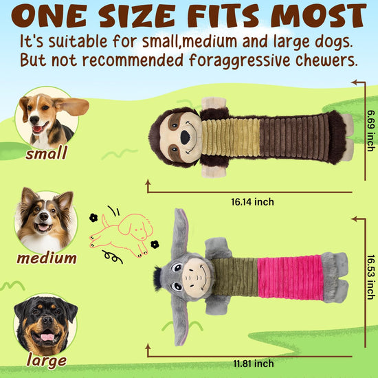 MeetYooo pet toy — No stuffing design for large aggressive chewers