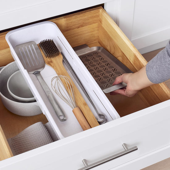 YouCopia DrawerFit sliding drawer tray with adjustable dividers