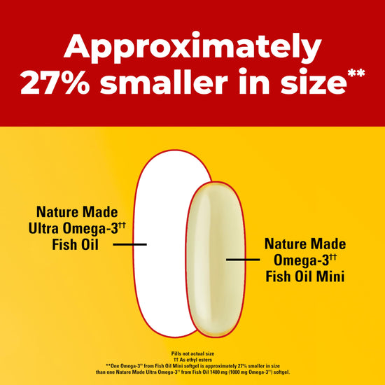 Nature Made fish oil omega 3 supplements - Extra strength burp less formula 60 softgels 30 day supply
