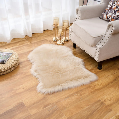 EasyJoy shaggy area rug — ultra soft faux fur design for home use