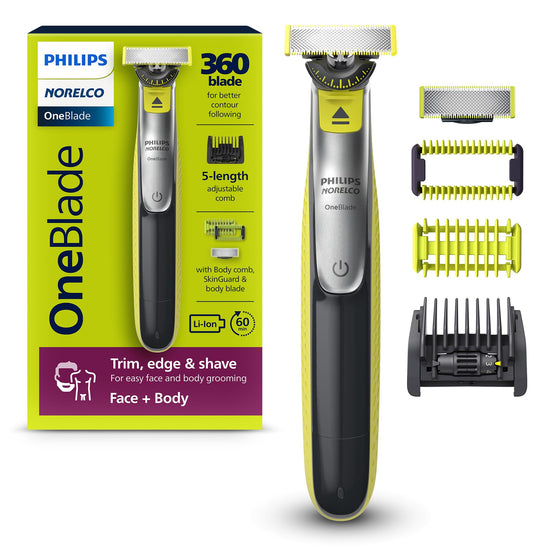 Philips Norelco electric shaver — hybrid trimmer and shaver for face and body
