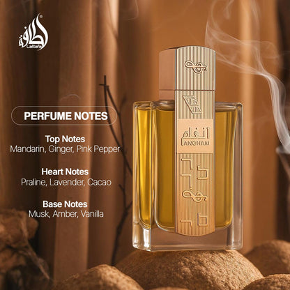 Lattafa Angham Eau de Parfum - Long-lasting unisex fragrance with citrus and lavender notes