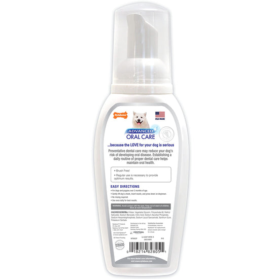 Nylabone tooth cleaning agent — advanced oral care water additive for dogs peppermint