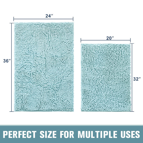 Sonoro Kate rug — Soft shaggy non-slip bath mat for water absorption and comfort