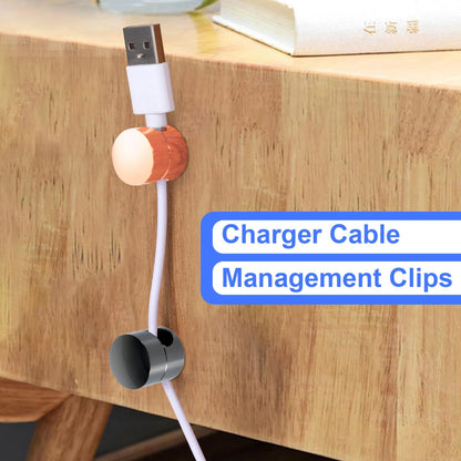 Cord management cover — Adjustable adhesive metal cord clips for desk and office