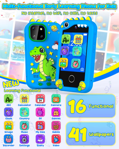 ELECTRONIC LEARNING TOY — No internet or calls, HD camera and music player for kids 3-8 years old