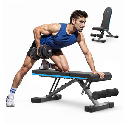 MERACH fitness bench — foldable with adjustable angles for full body workouts