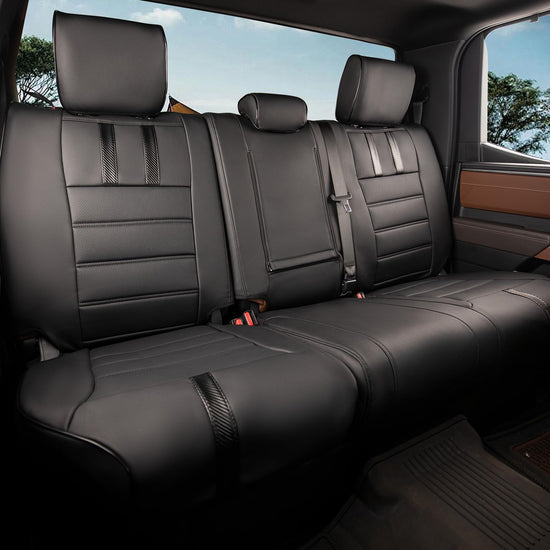 coverdream Tundra leather seat covers - waterproof full set for 2022-2026 Toyota Tundra DoubleCab & CrewMax