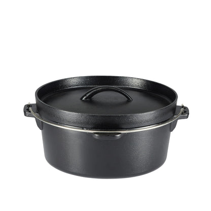 Cookware set — Pre-seasoned cast iron, oven safe, 5 pieces, black color