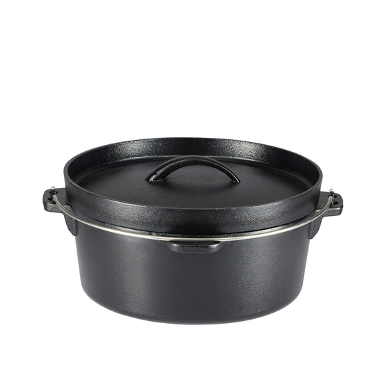 Cookware set — Pre-seasoned cast iron, oven safe, 5 pieces, black color