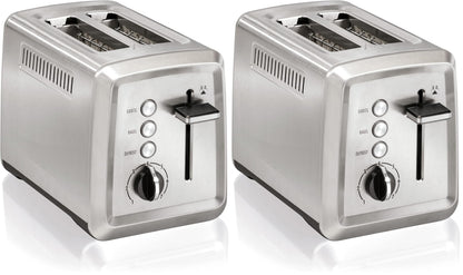 Hamilton Beach toaster — Bagel setting with slide-out crumb tray and auto-shutoff