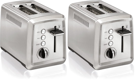 Hamilton Beach toaster — Bagel setting with slide-out crumb tray and auto-shutoff