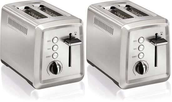 Hamilton Beach toaster — Bagel setting with slide-out crumb tray and auto-shutoff