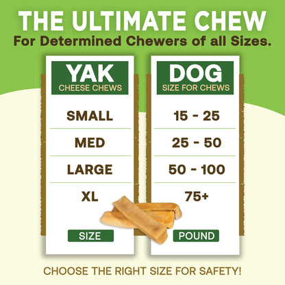 EcoKind Premium Yak cheese chew for large breed dogs, all natural and high protein.