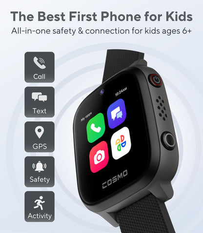 JrTrack 4 Kids smart watch by Cosmo — Enhanced parental controls and GPS tracking